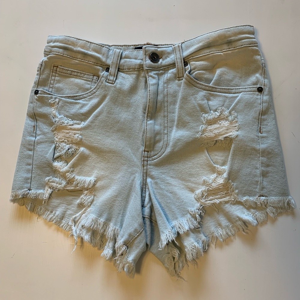 Kendall + Kylie - distressed denim shorts